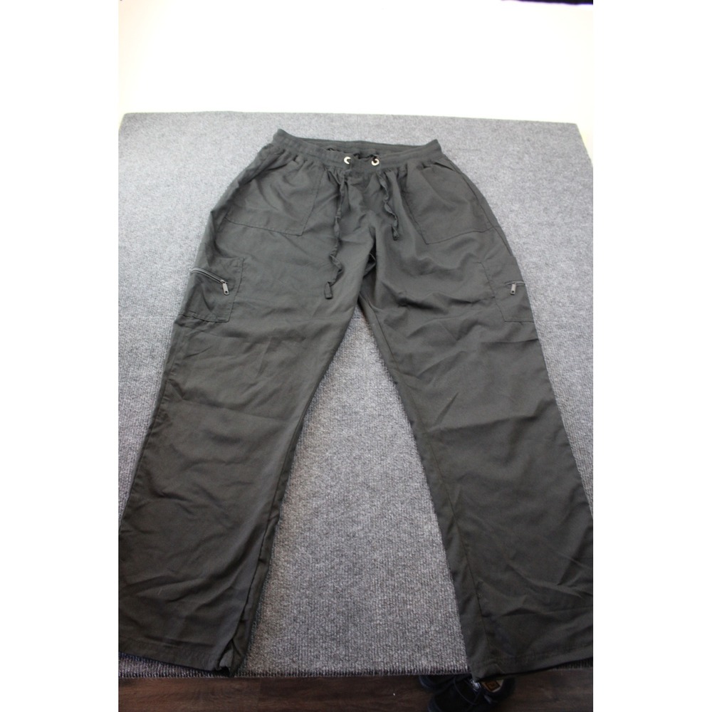 Beverly Hills Uniforms Black  Scrub Pants XL Drawstring Elastic Waist Women's